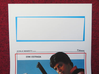 COLPI DI LUCE ITALIAN LOCANDINA POSTER ERIK ESTRADA ENNIO GIROLAMI 1985 Rendezvous Cinema Movie posters