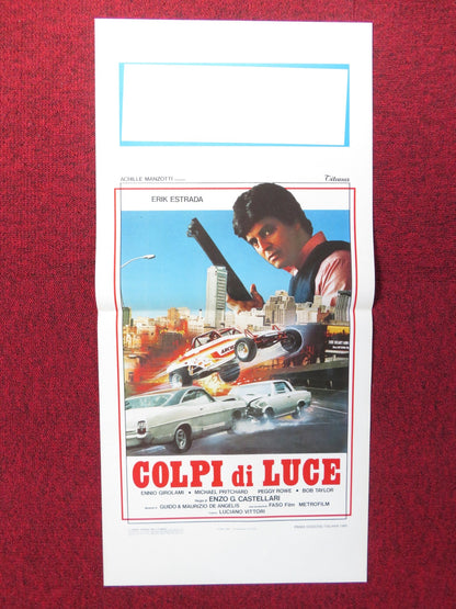 COLPI DI LUCE ITALIAN LOCANDINA POSTER ERIK ESTRADA ENNIO GIROLAMI 1985 Rendezvous Cinema Movie posters