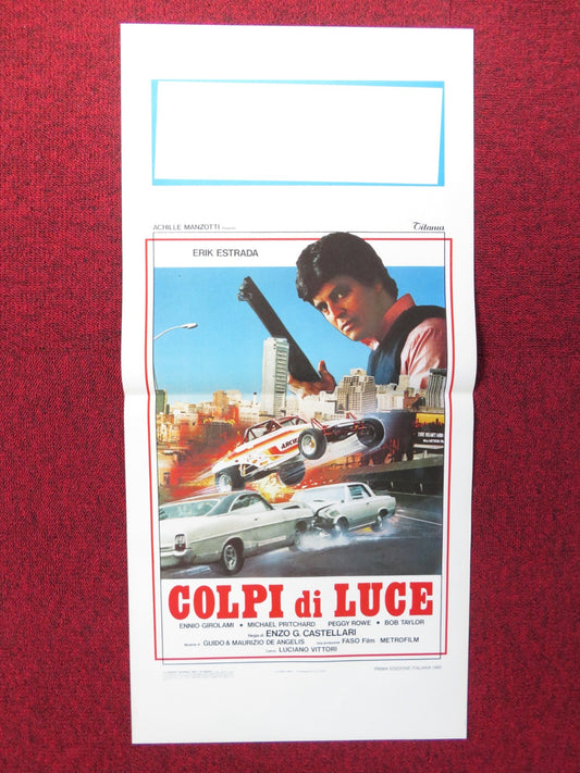 COLPI DI LUCE ITALIAN LOCANDINA POSTER ERIK ESTRADA ENNIO GIROLAMI 1985 Rendezvous Cinema Movie posters
