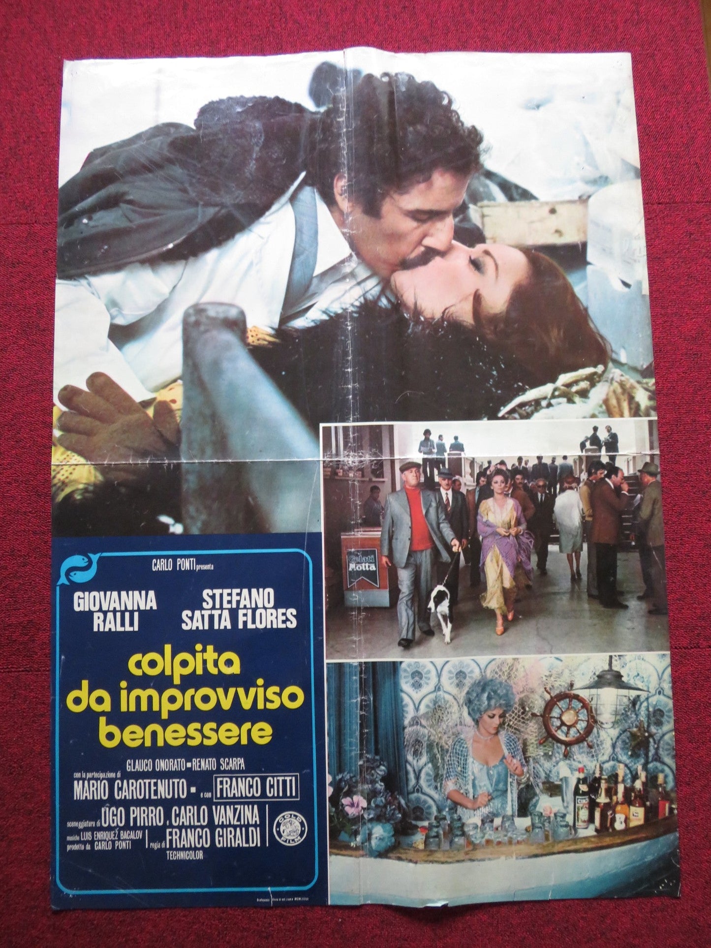 COLPITA DA IMPROVVISO BENESSERE ITALIAN FOGLIO POSTER GIOVANNA RALLI 1976 Rendezvous Cinema Movie posters
