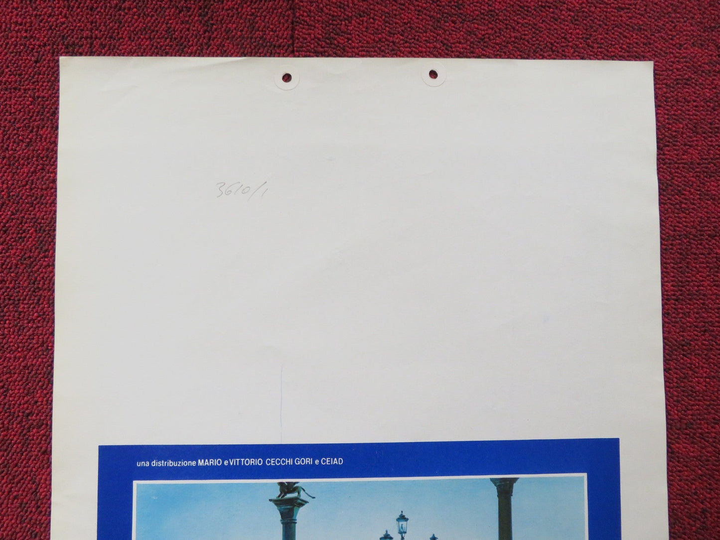 COLPO DI FULMINE ITALIAN LOCANDINA POSTER JERRY CALA VENESSA GRAVINA 1985 Rendezvous Cinema Movie posters