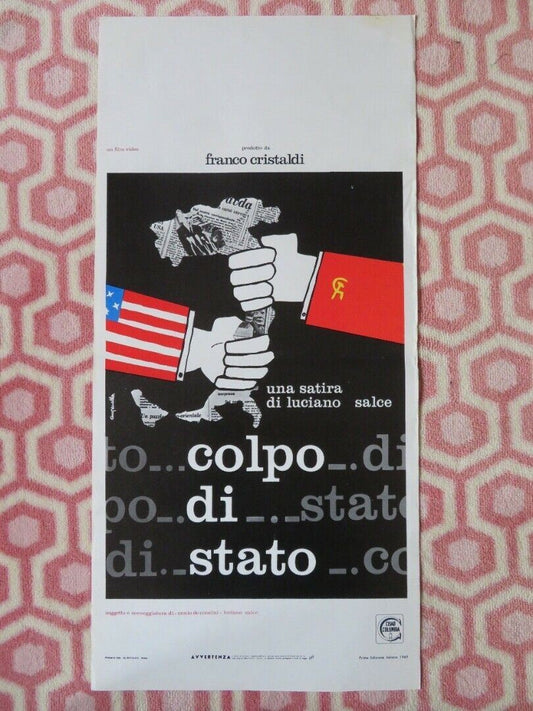 COLPO DI STATO / Coup D'Etat ITALIAN LOCANDINA (27.5"x13") POSTER 1969 Movie posters