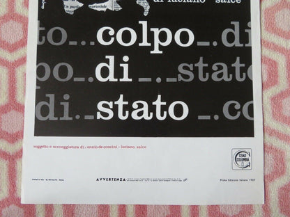 COLPO DI STATO / Coup D'Etat ITALIAN LOCANDINA (27.5"x13") POSTER 1969 Movie posters