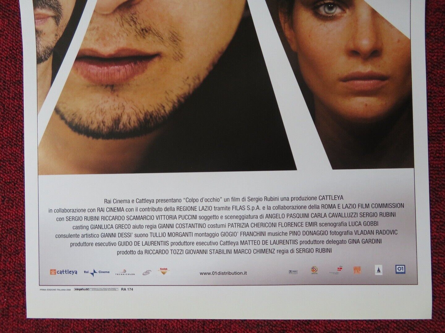 COLPO D'OCCHIO ITALIAN LOCANDINA (27.5"x12.5") POSTER SERGIO RUBINI 2008 - Rendezvous Cinema