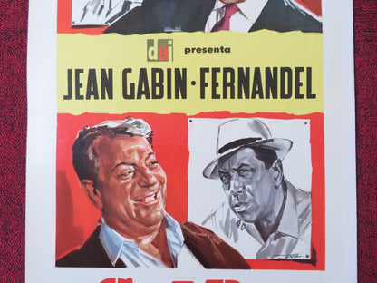 COLPO SEGRETO ITALIAN LOCANDINA POSTER JEAN GABIN FERNANDEL 1964 Rendezvous Cinema Movie posters
