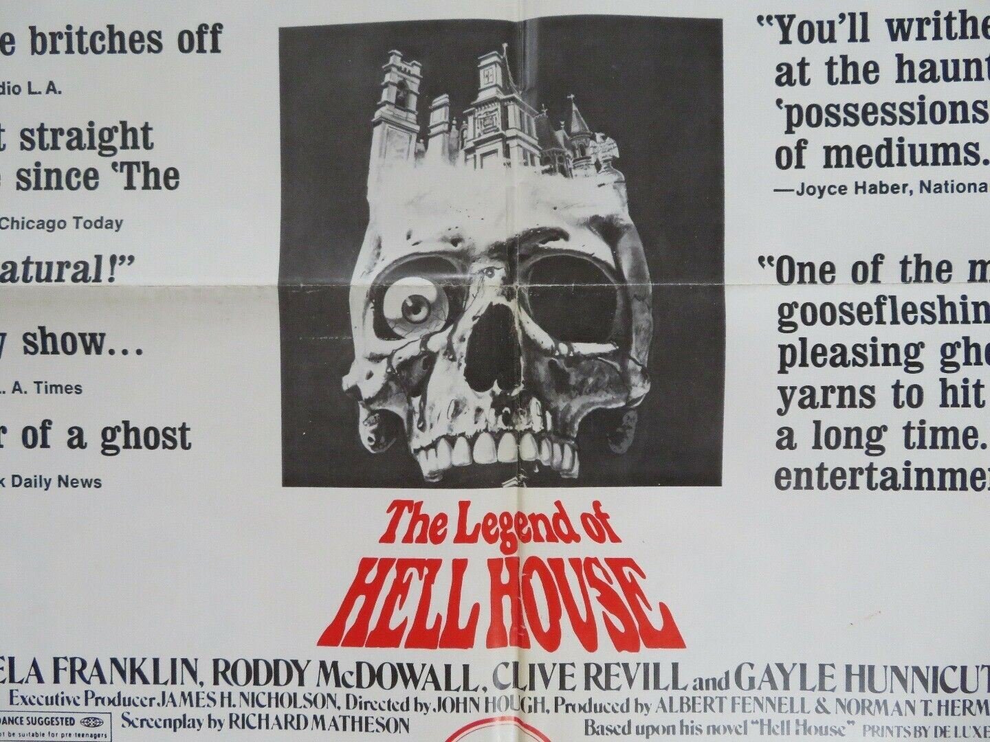 COMBO LAST AMERICAN HERO / LEGEND OF HELL HOUSE US ONE SHEET POSTER JEFF BRIDGES Movie posters