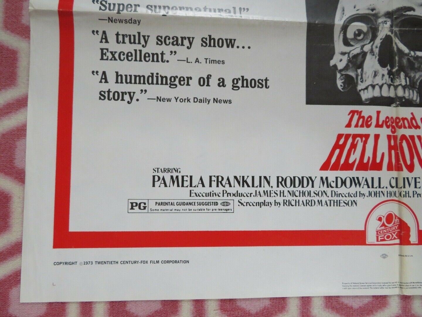 COMBO LAST AMERICAN HERO / LEGEND OF HELL HOUSE US ONE SHEET POSTER JEFF BRIDGES Movie posters