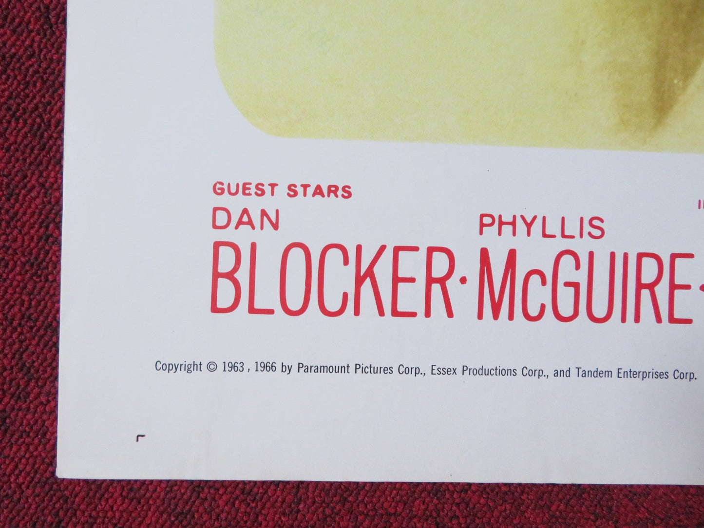 COME BLOW YOUR HORN FOLDED US ONE SHEET POSTER FRANK SINATRA LEE J. COBB 1963 Rendezvous Cinema Movie posters