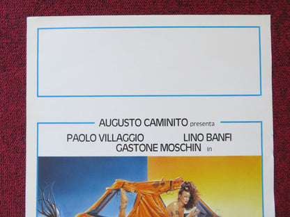 COM'E' DURA L'AVVENTURA ITALIAN LOCANDINA POSTER PAOLO VILLAGGIO LINO BANFI 1987 Rendezvous Cinema Movie posters