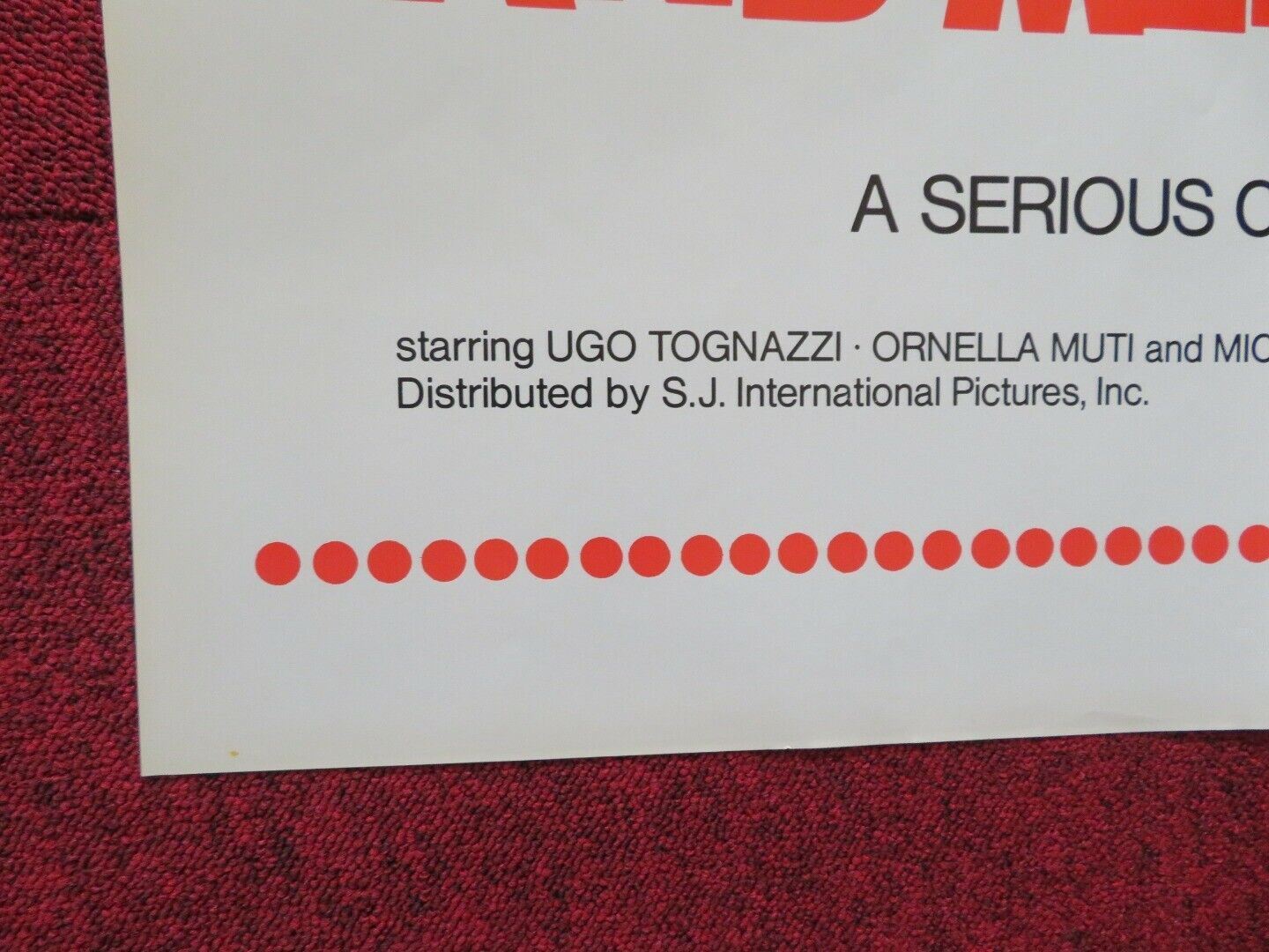 COME HOME AND MEET MY WIFE / Romanzo popolare FOLDED US ONE SHEET POSTER 1974 Movie posters