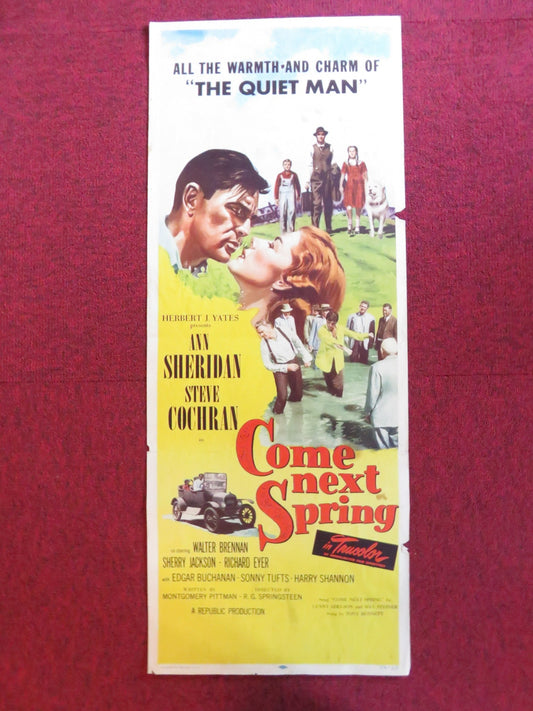 COME NEXT SPRING US INSERT (14"x 36") POSTER ANN SHERICAN STEVE COCHRAN 1956 Rendezvous Cinema Movie posters