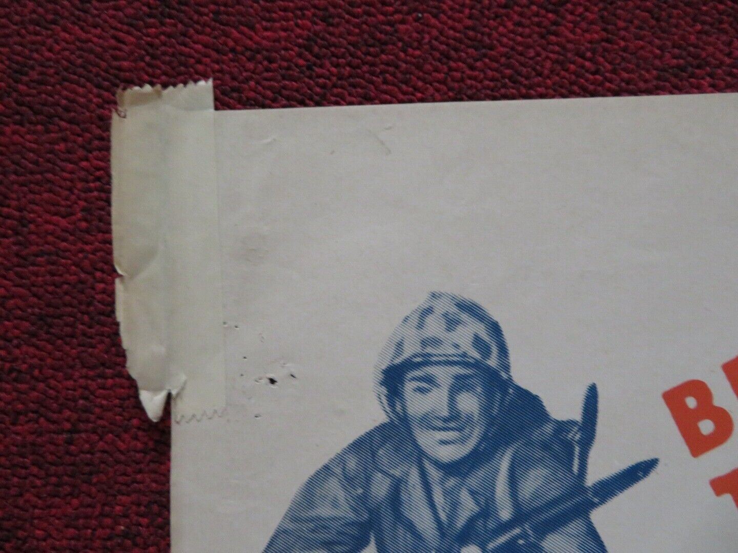 COME ON LEATHERNECKS FOLDED US ONE SHEET POSTER RICHARD CROMWELL MARSHA HUNT '50 - Rendezvous Cinema