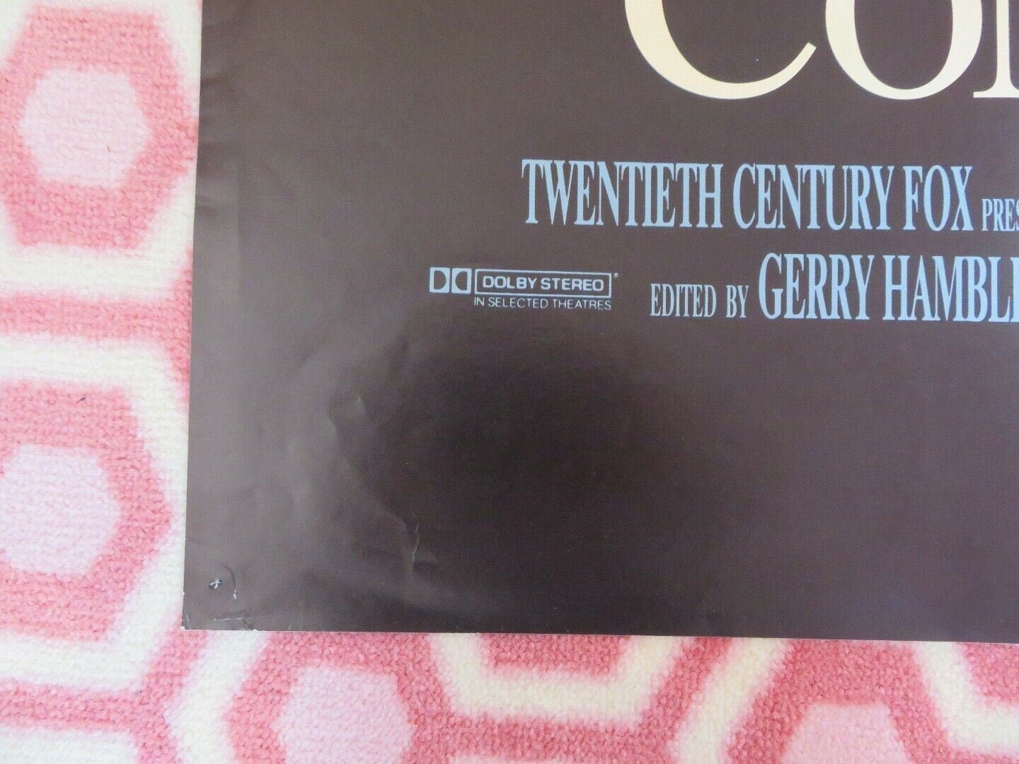 COME SEE THE PARADISE BRITISH QUAD POSTER ALAN PARKER DENNIS QUAID Movie posters