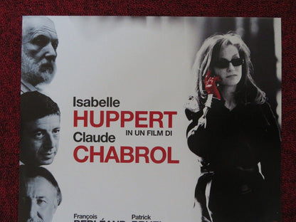 COMEDY OF POWER ITALIAN LOCANDINA (26.5"x12") POSTER ISABELLE HUPPERT 2006 - Rendezvous Cinema