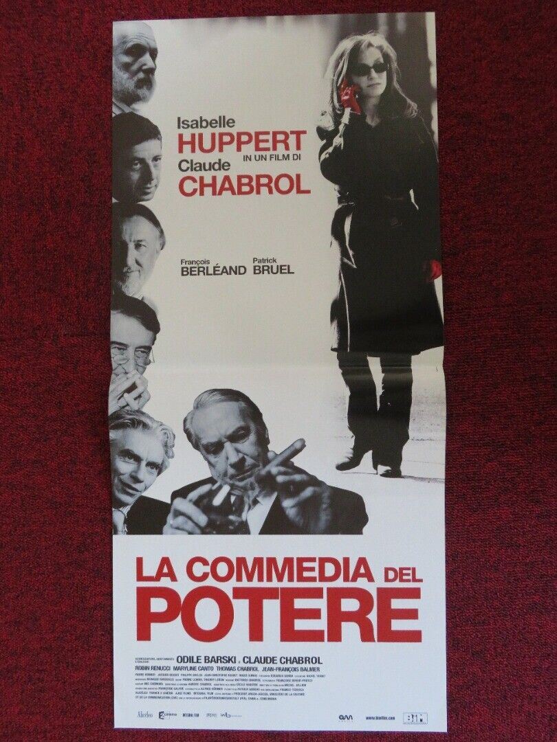 COMEDY OF POWER ITALIAN LOCANDINA (26.5"x12") POSTER ISABELLE HUPPERT 2006 - Rendezvous Cinema