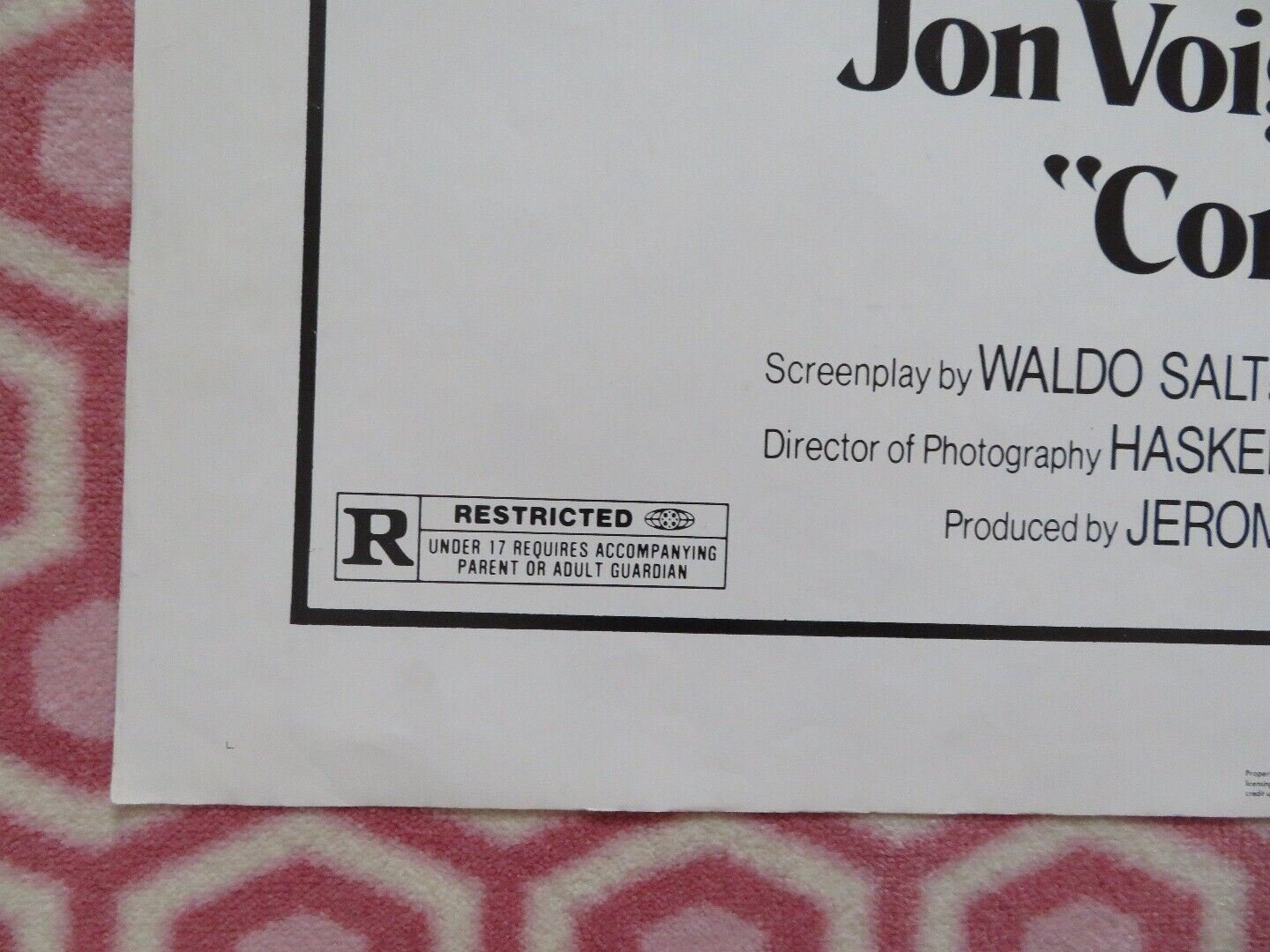 COMING HOME ACADEMY AWARDS US ONE SHEET POSTER JON VOIGHT JANE FONDA 1978 Movie posters