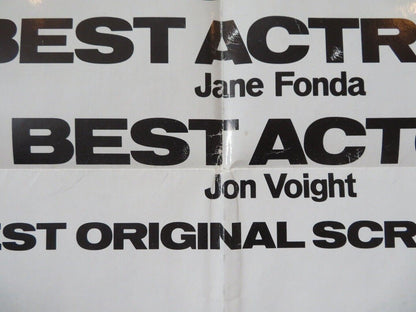 COMING HOME ACADEMY AWARDS US ONE SHEET POSTER JON VOIGHT JANE FONDA 1978 Movie posters