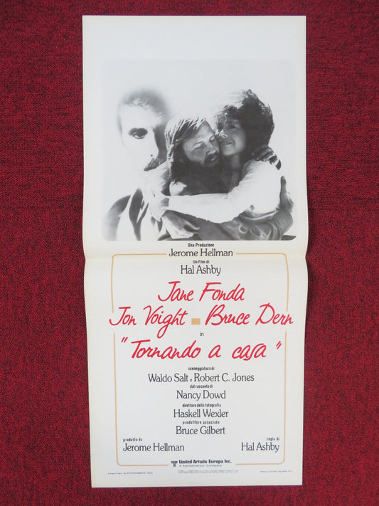 COMING HOME ITALIAN LOCANDINA POSTER JANE FONDA JON VOIGHT 1978 Rendezvous Cinema Movie posters