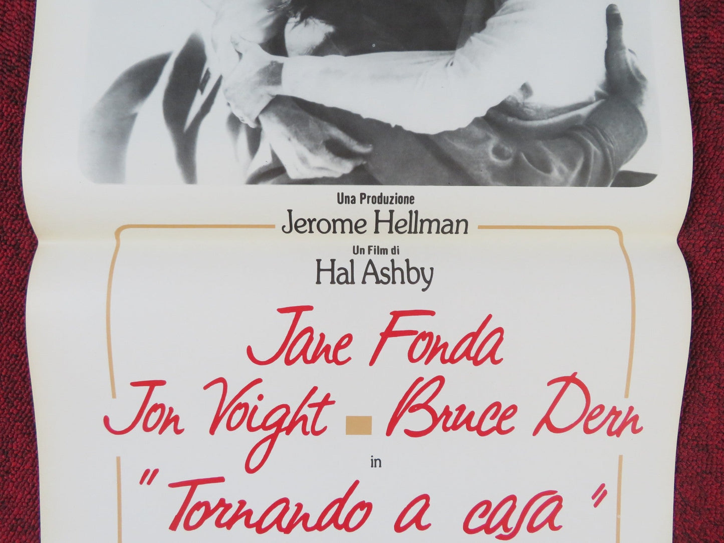 COMING HOME ITALIAN LOCANDINA POSTER JANE FONDA JON VOIGHT 1978 Rendezvous Cinema Movie posters