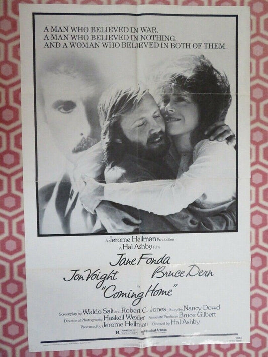 COMING HOME ONE SHEET POSTER JANE FONDA JON VOIGHT BRUCE DERN 1978 Movie posters