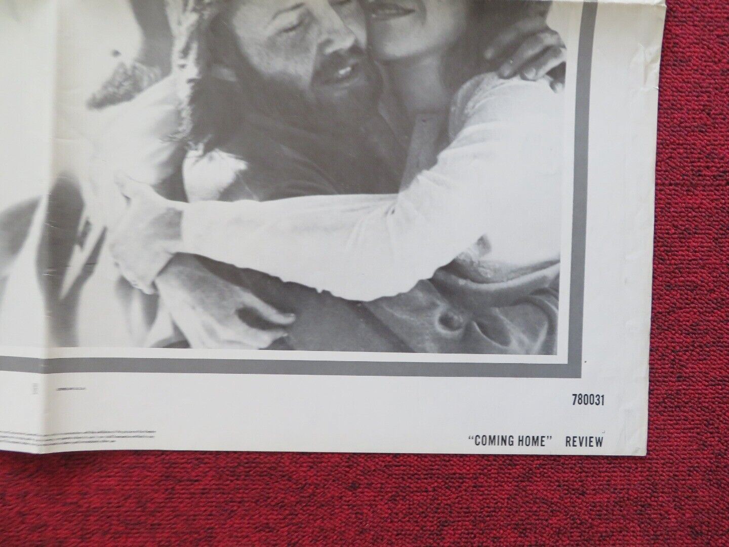 COMING HOME REVIEW FOLDED US ONE SHEET POSTER JANE FONDA JON VOIGHT 1978 Movie posters