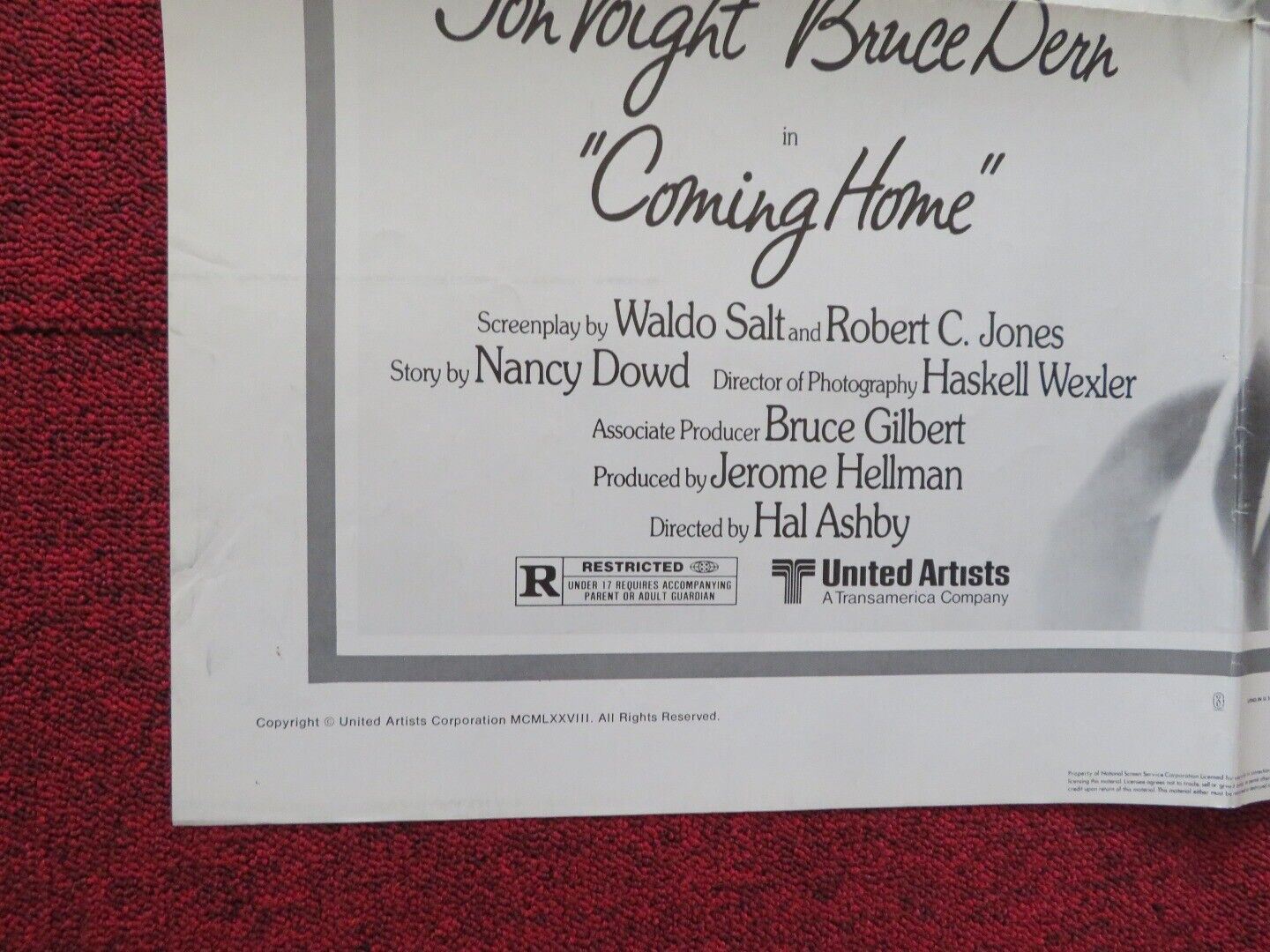 COMING HOME REVIEW FOLDED US ONE SHEET POSTER JANE FONDA JON VOIGHT 1978 Movie posters