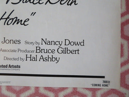 COMING HOME US ONE SHEET POSTER JON VOIGHT JANE FONDA 1978 - Rendezvous Cinema
