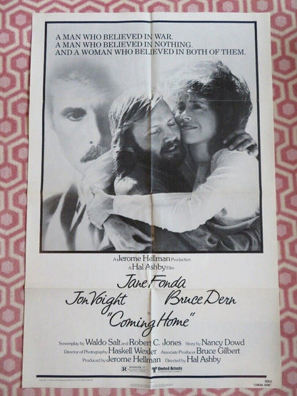 COMING HOME US ONE SHEET POSTER JON VOIGHT JANE FONDA 1978 - Rendezvous Cinema