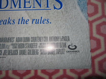 COMMANDMENTS US ONE SHEET ROLLED POSTER COURTNEY COX AIDAN QUINN '97 Movie posters