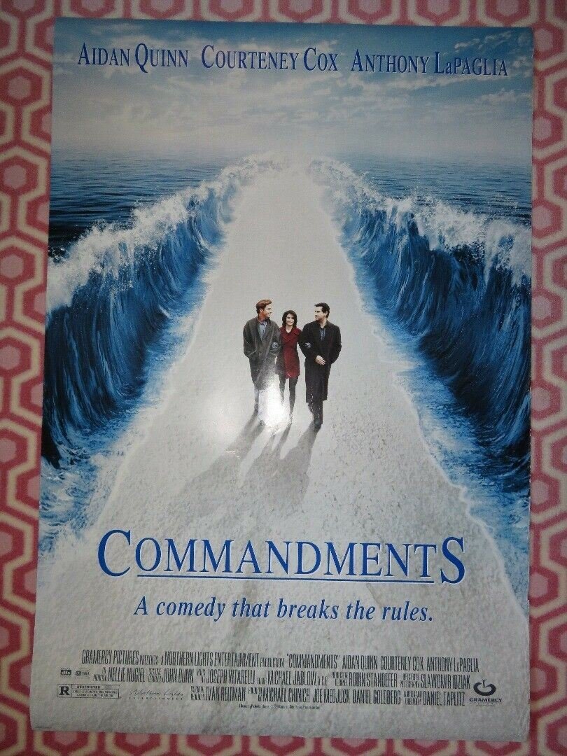 COMMANDMENTS US ONE SHEET ROLLED POSTER COURTNEY COX AIDAN QUINN '97 Movie posters