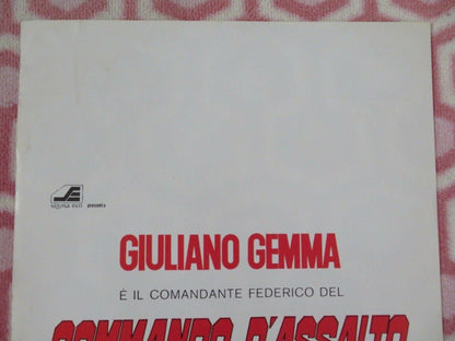 COMMANDO D'ASSALTO/ Operation Leopard ITALIAN LOCANDINA (27.5"x 13") POSTER 1980 Movie posters
