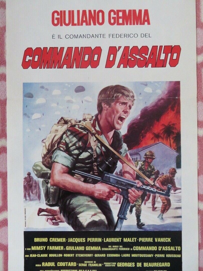 COMMANDO D'ASSALTO/ Operation Leopard ITALIAN LOCANDINA (27.5"x 13") POSTER 1980 Movie posters