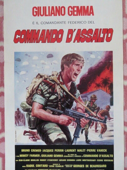 COMMANDO D'ASSALTO/ Operation Leopard ITALIAN LOCANDINA (27.5"x 13") POSTER 1980 Movie posters