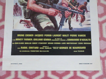 COMMANDO D'ASSALTO/ Operation Leopard ITALIAN LOCANDINA (27.5"x 13") POSTER 1980 Movie posters