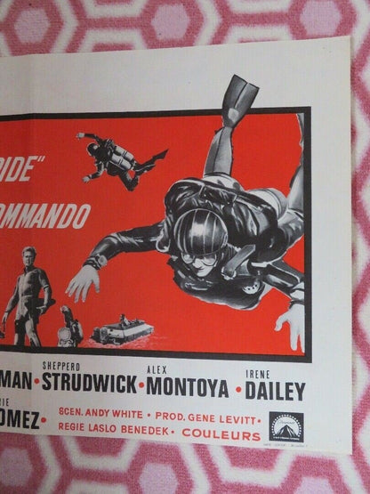 COMMANDO INTREPIDE/ DARING GAME BELGIUM (13.5"x 21.5") POSTER LLOYD BRIDGES '68 Movie posters