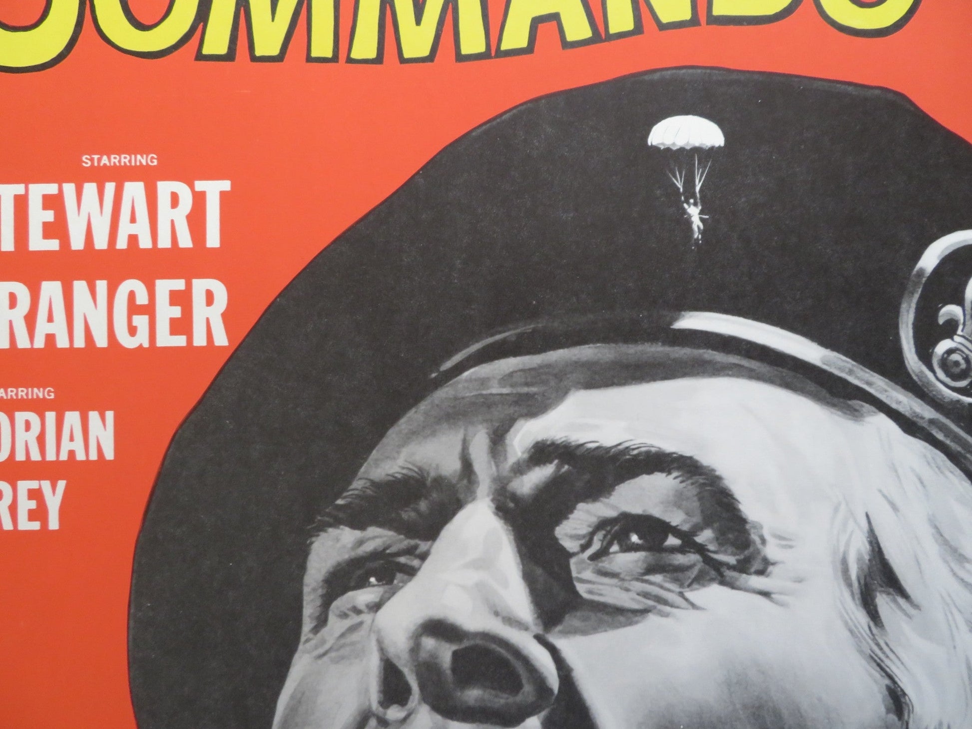 COMMANDO US 30 X 40 ROLLED POSTER STEWART GRANGER DORIAN GRAY 1962 Rendezvous Cinema Movie posters