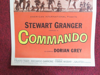 COMMANDO US INSERT (14"x 36") POSTER STEWART GRANGER DORIAN GREY 1964 Rendezvous Cinema Movie posters