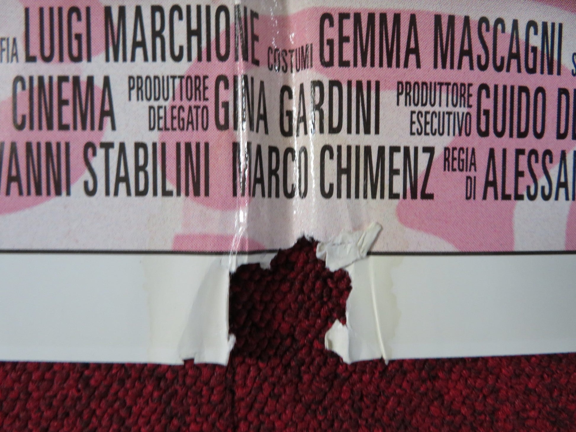 COMMEDIASEXI ITALIAN FOGLIO POSTER SERGIO RUBINI PAOLO BONOLIS 2006 Rendezvous Cinema Movie posters