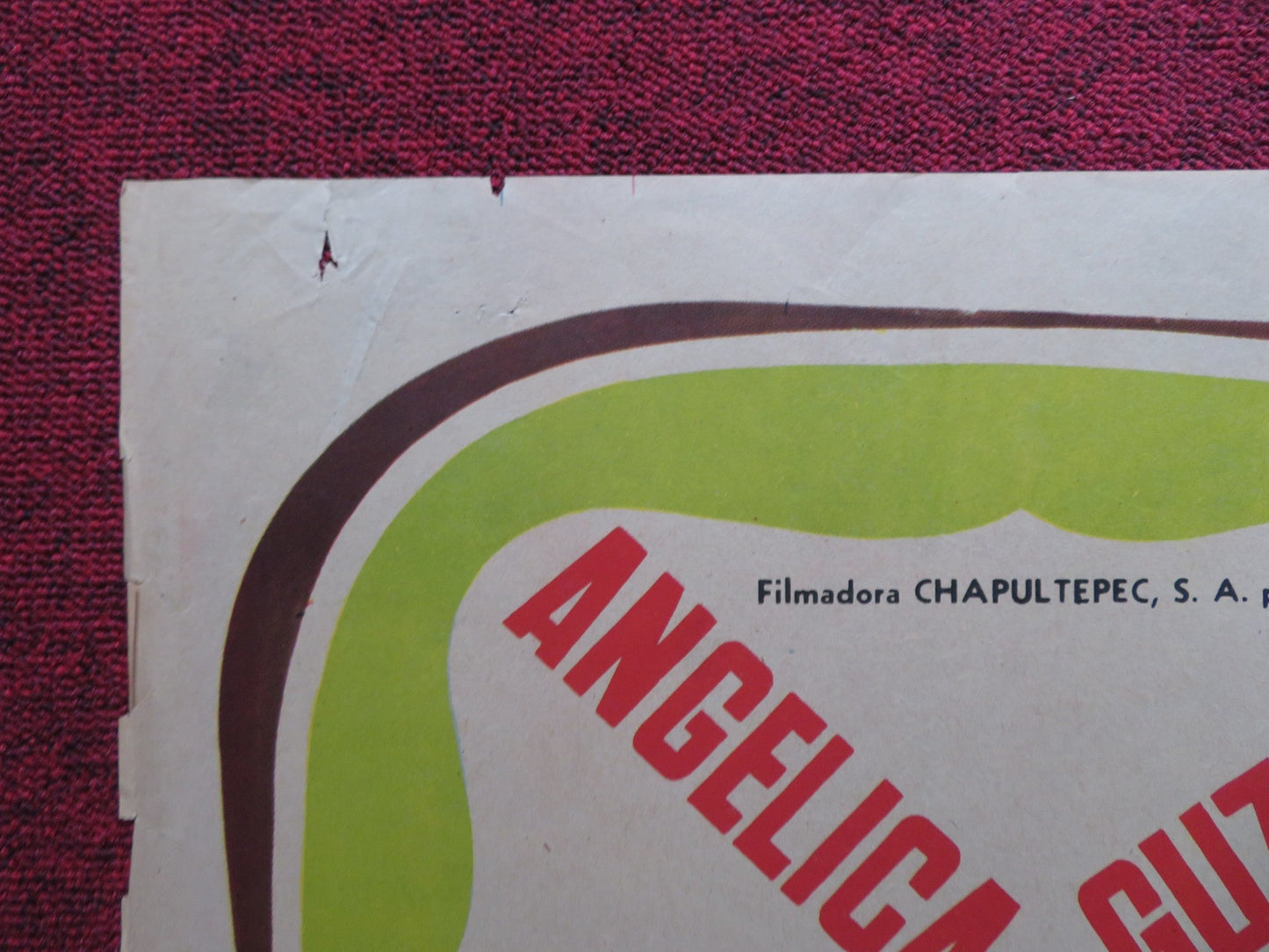 COMO PERROS Y GATOS FOLDED MEXICAN POSTER ANGELICA MARIA EDUARDO ALCARAZ 1969 Rendezvous Cinema Movie posters