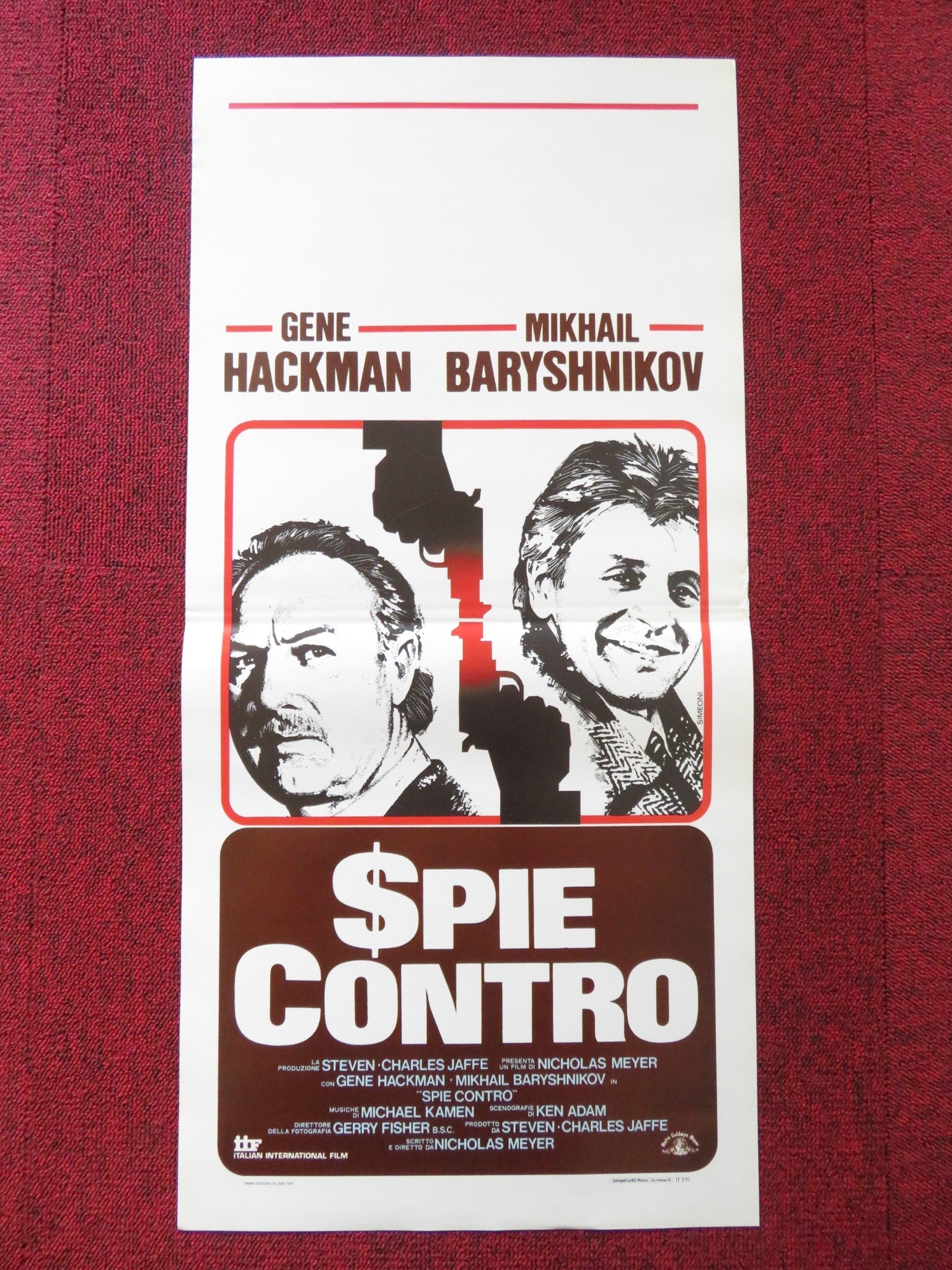 COMPANY BUSINESS ITALIAN LOCANDINA POSTER GENE HACKMAN MIKHAIL BARYSHNIKOV 1991 Rendezvous Cinema Movie posters