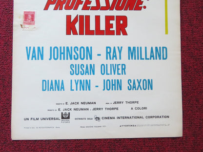COMPANY OF KILLERS ITALIAN LOCANDINA POSTER VAN JOHNSON RAY MILLAND 1970 Rendezvous Cinema Movie posters
