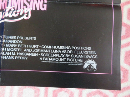 COMPROMISING POSITIONS US ONE SHEET POSTER RAUL JULIA JUDITH IVEY 1985 Movie posters