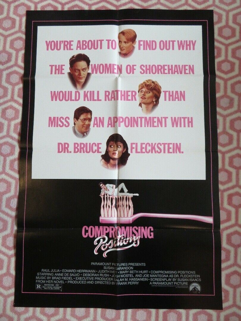 COMPROMISING POSITIONS US ONE SHEET POSTER RAUL JULIA JUDITH IVEY 1985 Movie posters