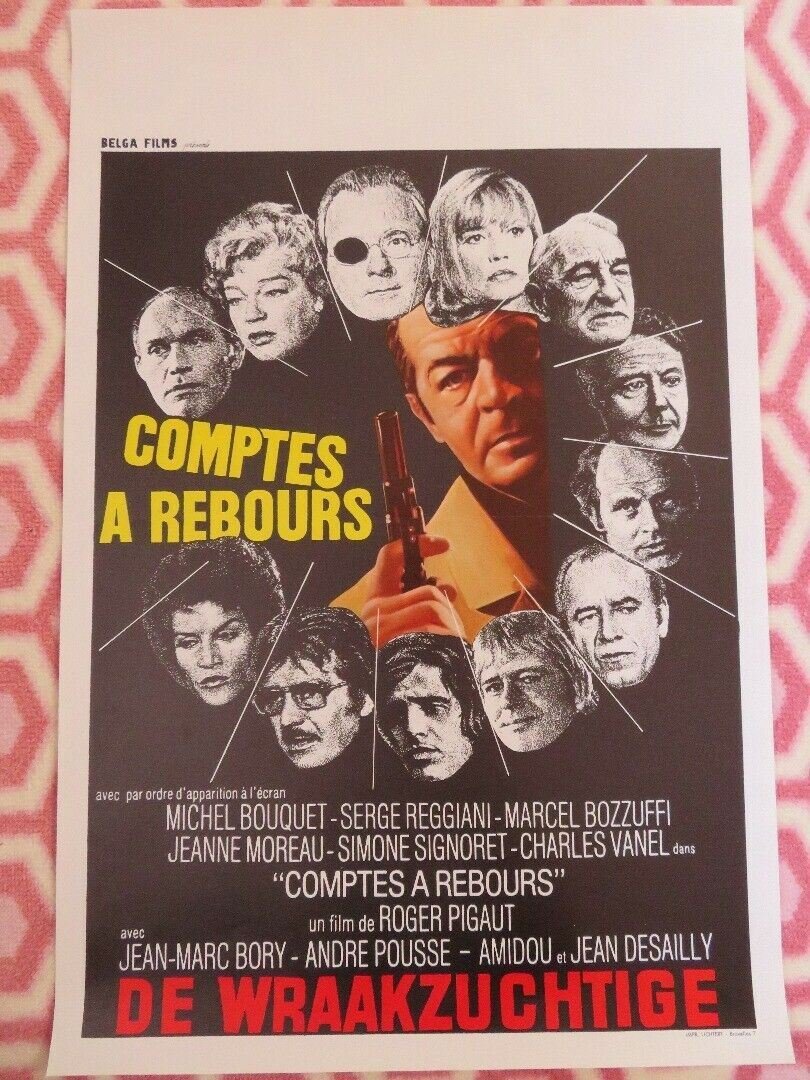 COMPTES A REBOURS / COUNTDOWN BELGIUM (21.5"x 14") POSTER MICHEL BOUQUET 1971 Movie posters