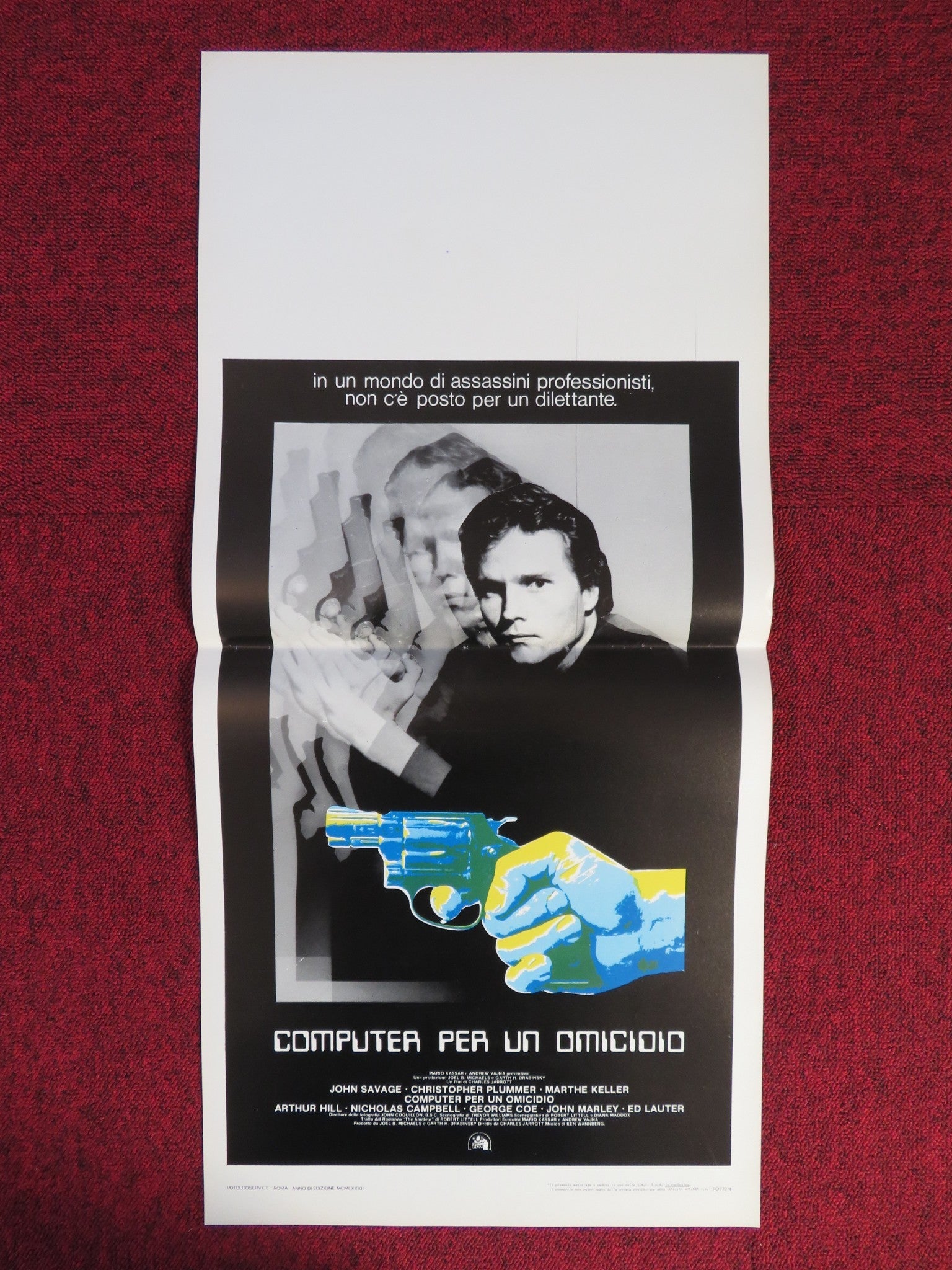 COMPUTER PER UN OMICIOIO ITALIAN LOCANDINA POSTER JOHN SAVAGE C. PLUMMER 1981 Rendezvous Cinema Movie posters