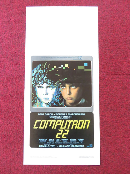 COMPUTRON 22 ITALIAN LOCANDINA POSTER BENEDETTO CASTILLO CARLA MONTI 1988 Rendezvous Cinema Movie posters