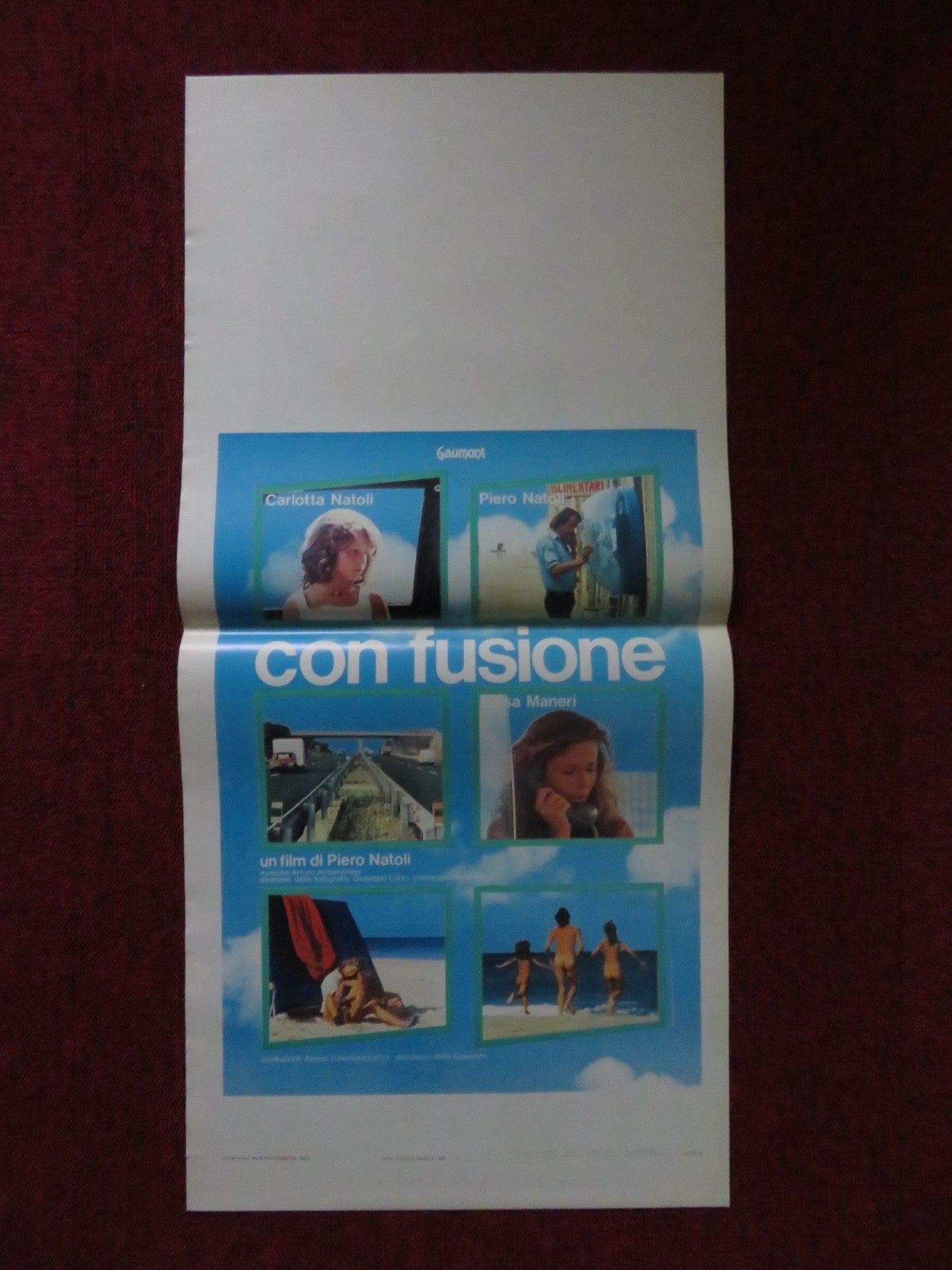 CON... FUSION ITALIAN LOCANDINA POSTER CARLOTTA NATOLI PIERO NATOLI 1980 Rendezvous Cinema Movie posters