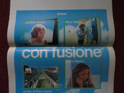 CON... FUSION ITALIAN LOCANDINA POSTER CARLOTTA NATOLI PIERO NATOLI 1980 Rendezvous Cinema Movie posters