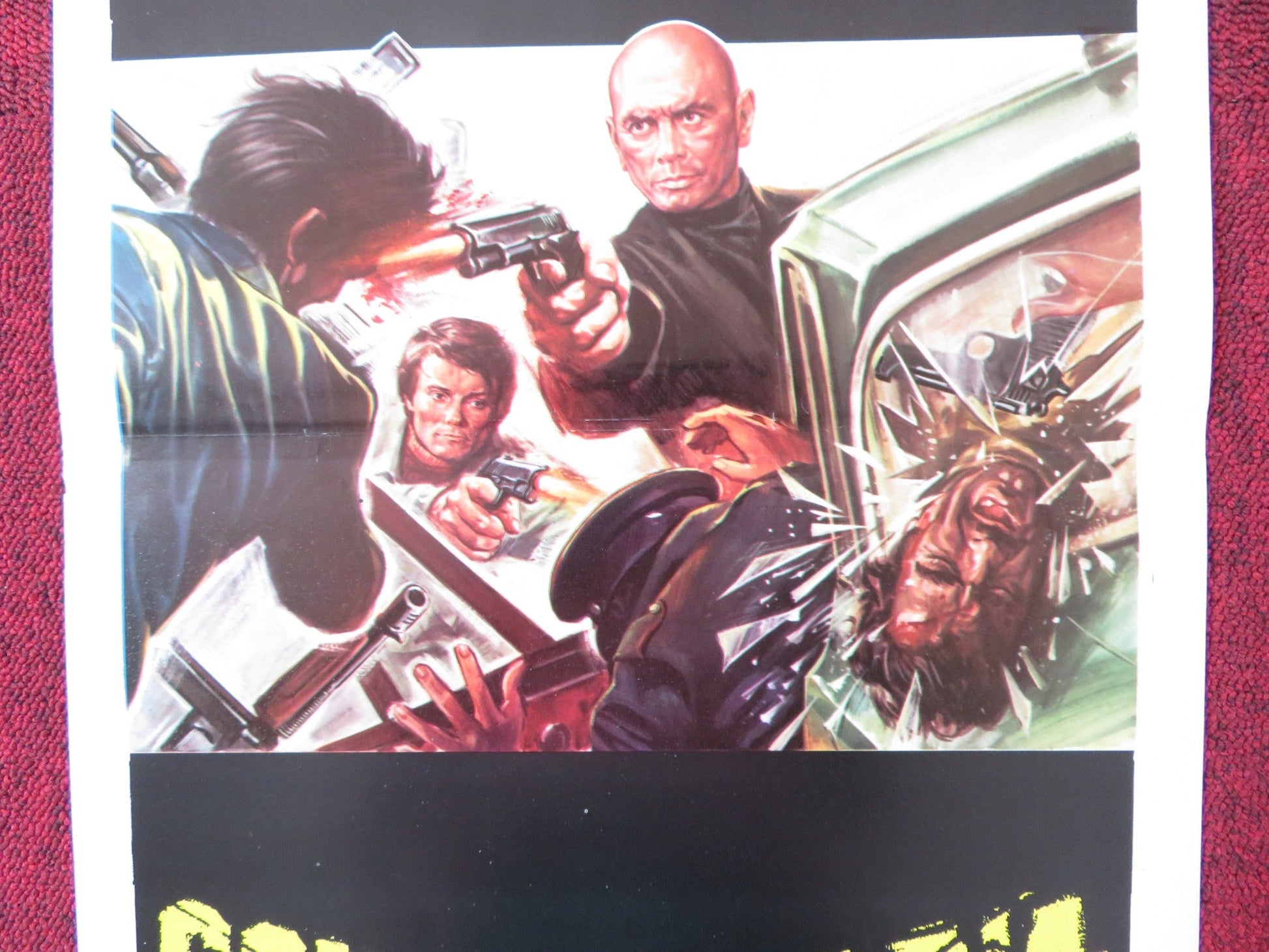 CON LA RABBIA AGLI OCCHI ITALIAN LOCANDINA POSTER YUL BRYNNER M. RANIERI 1976 Rendezvous Cinema Movie posters