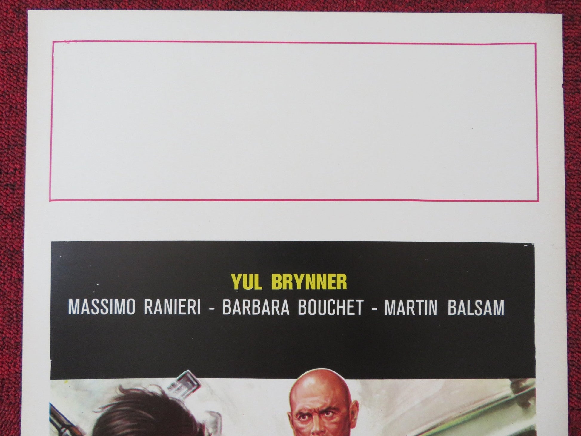 CON LA RABBIA AGLI OCCHI ITALIAN LOCANDINA POSTER YUL BRYNNER M. RANIERI 1976 Rendezvous Cinema Movie posters